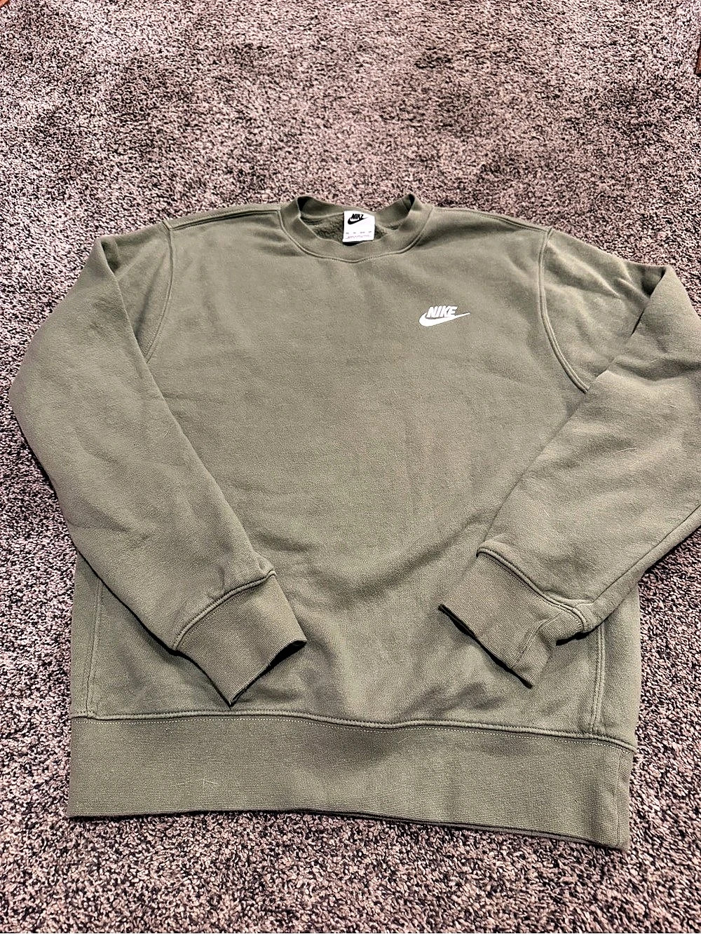 Nike Sportswear Club Fleece Crewneck Sweatshirt Green XS
